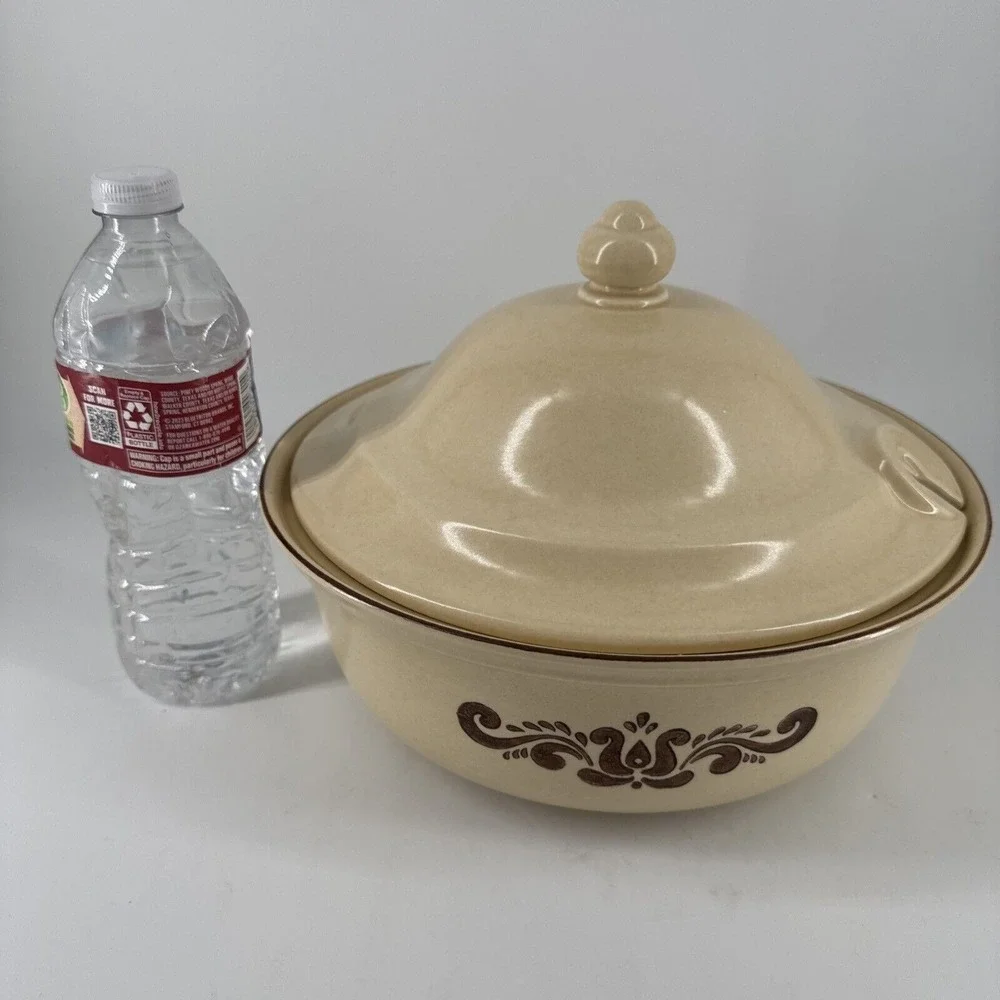 Casserole Dish With‎ Lid Soup Tureen 3 QT Pflatzgraff 320 MCM Vintage Dining